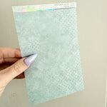 Washi Paper Stickers - Tearable Washi Page - Polka Dots - Winter Blues Collection