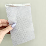 Washi Paper Stickers - Tearable Washi Page - Polka Dots - Winter Blues Collection