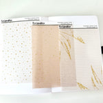 Washi Paper Tearable Stickers - Golden Sand