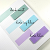 Translucent Sticky Notes - 1"x3" Winter Collection 2.0 - Set of 3