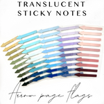 Translucent Sticky Notes - Arrow Page Flags