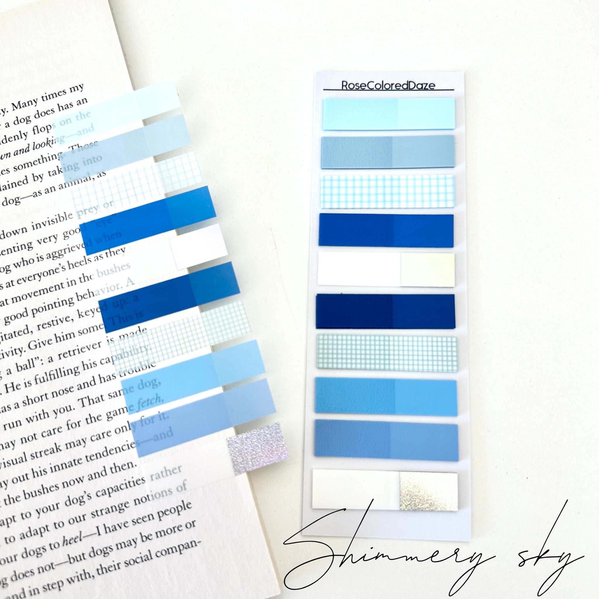 Translucent Page Flags - Prints & Shimmers Collection – Rose Colored Daze