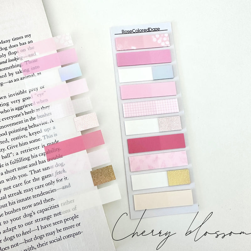 Translucent Page Flags - Prints & Shimmers Collection