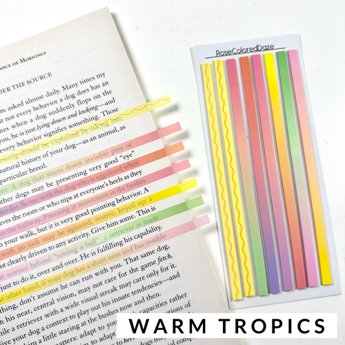 LONG Highlight Strips - Ombres & Squiggles - Tropical Colors