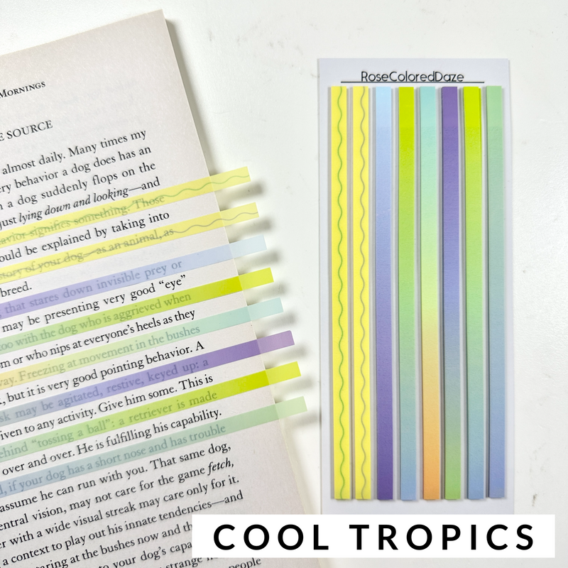LONG Highlight Strips - Ombres & Squiggles - Tropical Designs