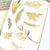 Foiled Full Page Deco Sheets - Winter Greenery
