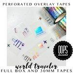 Perforated Overlay Tapes- World Traveler (previous subscription box tapes) - OOPS Discounted