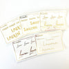 CUSTOM NAME Sticker Sheets - Vintage Collection