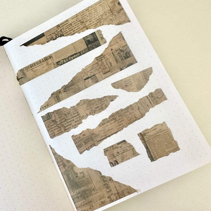 Craft Paper Sticker Sheets - Torn Paper