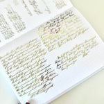 Foiled Full Page Deco Sheets - Vintage Scripts