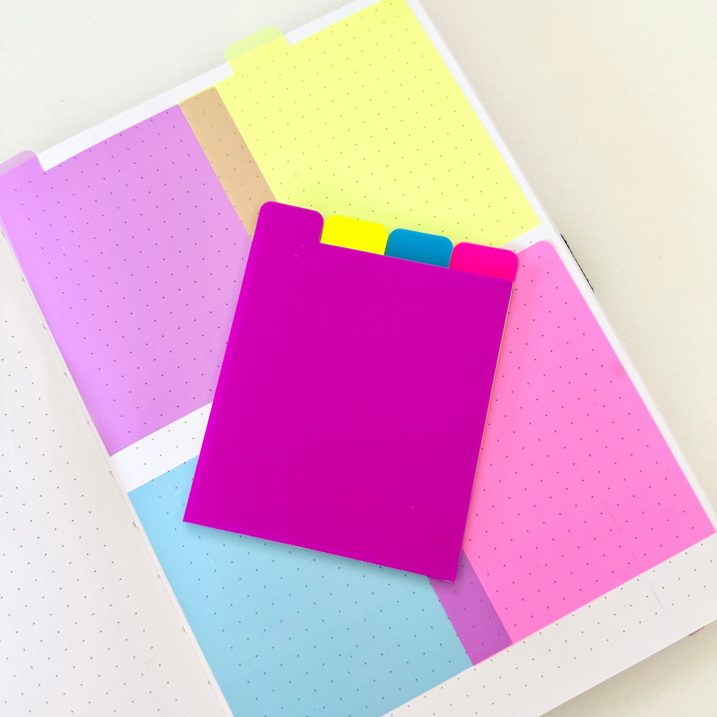 Translucent Sticky Notes - Neon Tabbed Collection – Rose Colored Daze