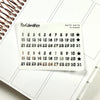 FOILED- Date Dot Stickers on Clear Paper - 2.0 Collection