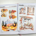 Transparent Matte Stickers - Large Decorative Stickers - Autumn Collection