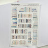 Transparent Matte Stickers - Pastel Book Stacks and Arches