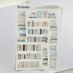 Transparent Matte Stickers - Pastel Book Stacks and Arches