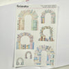 Transparent Matte Stickers - Pastel Book Stacks and Arches