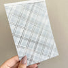 Washi Paper Stickers - Tearable Washi Page - Soft Autumn Plaid Collection