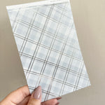 Washi Paper Stickers - Tearable Washi Page - Soft Autumn Plaid Collection