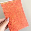 Washi Paper Stickers - Tearable Washi Page - Vintage Script - Fall Colors