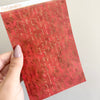 Washi Paper Stickers - Tearable Washi Page - Vintage Script - Fall Colors