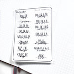 FOILED- Holiday Planner Stickers