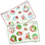 Alcohol Ink Swatches - HOLIDAY COLLECTION MULTICOLOR - Transparent Matte
