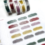 Perforated Date Cover Washi Tape-  The Autumn Collection