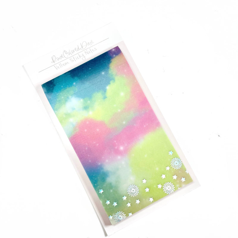 Vellum Sticky Notes - Daisies & Stars Collection