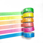 Raised Foil Washi Tape - NEON GRID 15mm *OOPS Discounted*