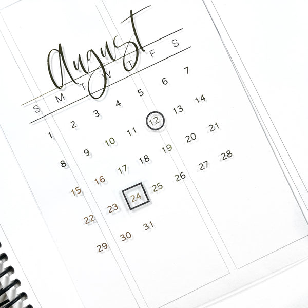 MINI Sheets- Calendar Highlight Stickers – Rose Colored Daze