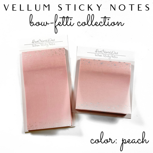 BOW-fetti Collection- Vellum Sticky Notes