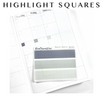 Highlight Squares - Transparent Matte