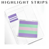 Perforated Highlight Strips - Transparent Matte