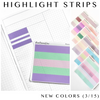Highlight Strips - Transparent Matte (3/15 New Colors)