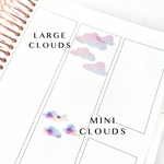 Mini Cloud Stickers - Transparent Matte *New Colors 4/12*