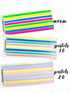 Transparent Sticky Notes - LONG Highlight Strips - Multi Colors