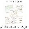 MINI Sheets- Foiled Corner Overlays