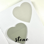 Transparent Sticky Notes - 3" Heart Shaped