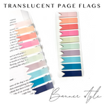 Translucent Page Flags - Banner Style