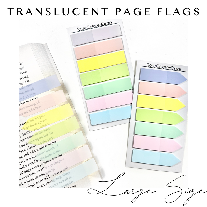 Translucent Page Flags - Large Size - 2.5"