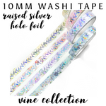 Raised Foil Washi Tape - Vine Collection