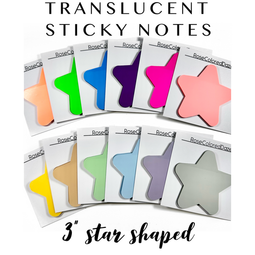 Sticky Notes Rose Colored Daze