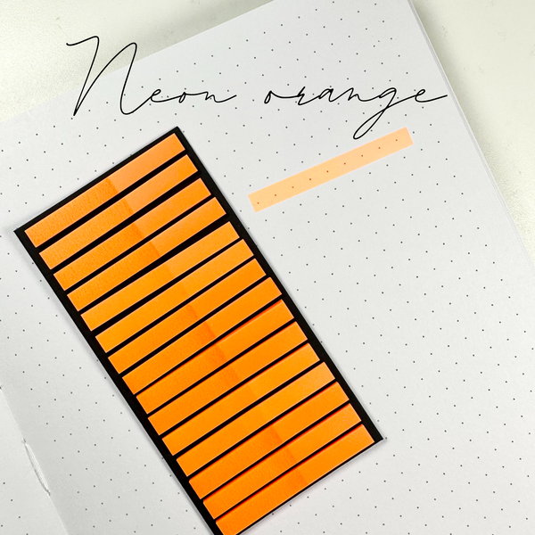 Highlighted Sticky Notes Transparent Sticky Notes - Short Highlight Strips - Single Neon Colors ...