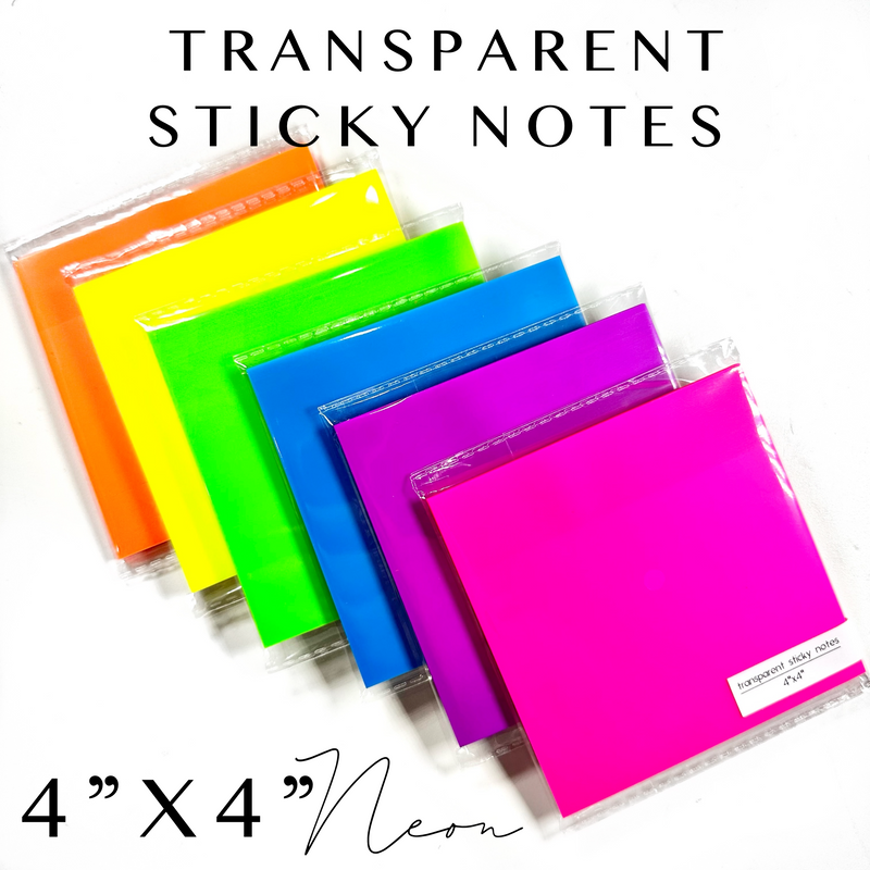 Transparent Sticky Notes - 4