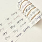 Perforated Date Cover Washi Tape - Neutral Collection - 15mm Double Day 2.0