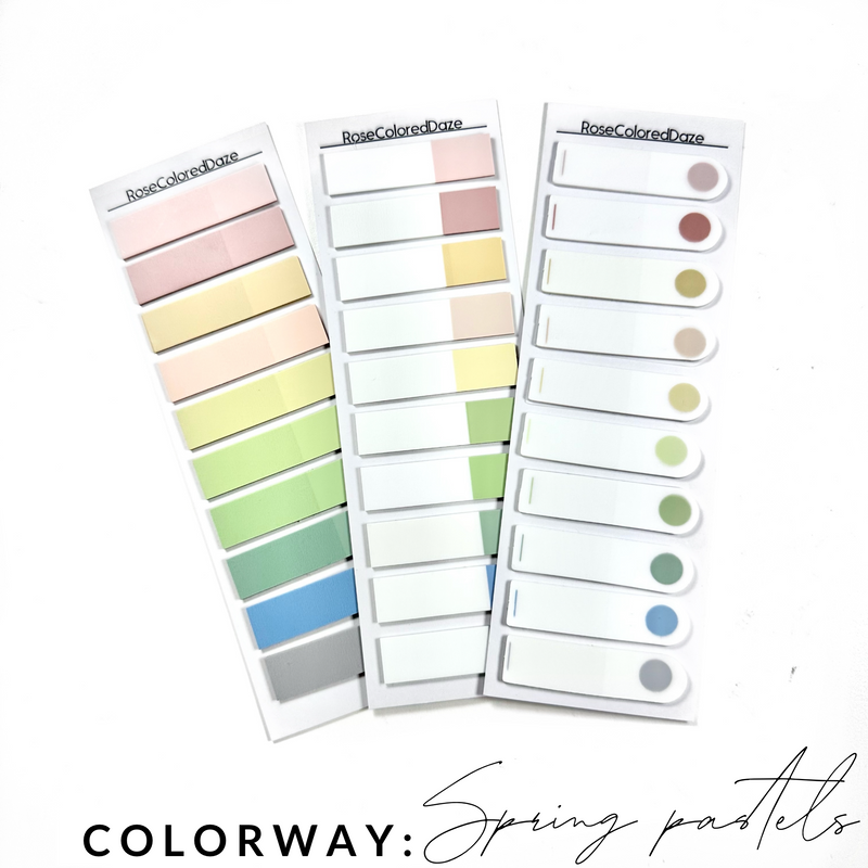 Translucent Page Flags - Set of 10 – Rose Colored Daze