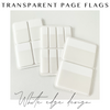 Transparent Page Flags - White Edge Design