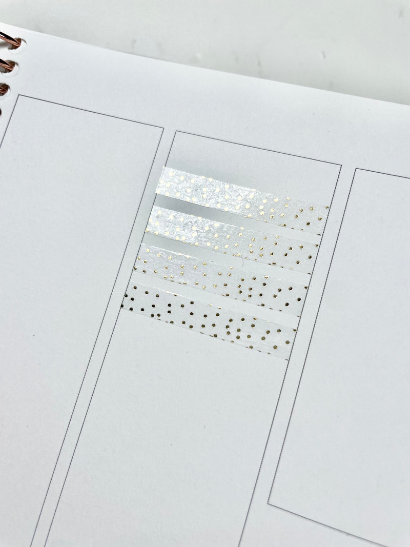 Perforated Header Overlay Tape- CHUNKY CONFETTI