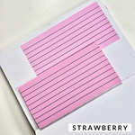 Translucent Sticky Notes - 6"x3" Lined - Wildberry Collection