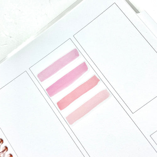 WaterColor Strokes - Transparent Matte Stickers